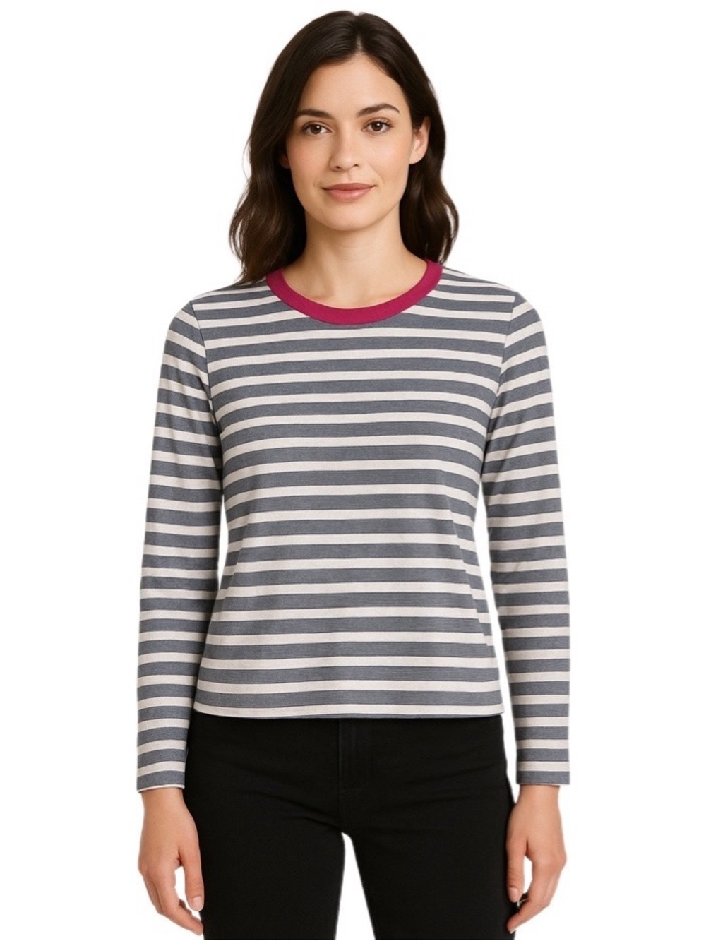 COS 100% Cotton Striped Tee